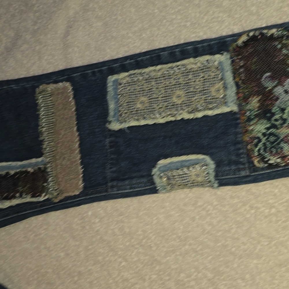 Free People Patchwork Skinny Jeans - Picture 5 of 12